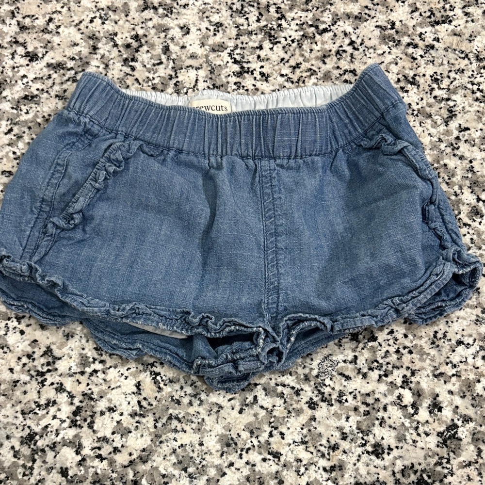 Crewcuts Ruffled Blue Kids Shorts